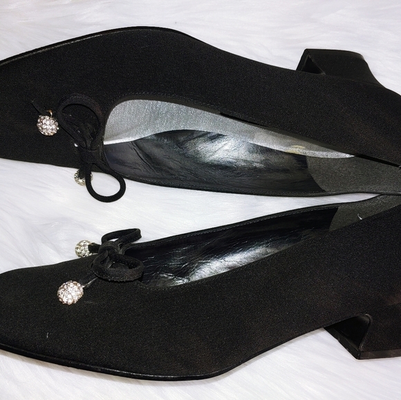 Vintage Stuart Weitzman Bow Block Heel 8W - Picture 3 of 6